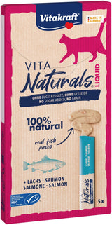Goma Para Gatos Vitakraft Vita Naturals Liquid Salmon  5 X 15g