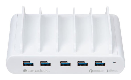 EAN 0819472024854 - Compulocks 5 Ports USB Charging Dock Station Smartphone, Tableta Blanco Corriente alterna Interior imagen 3