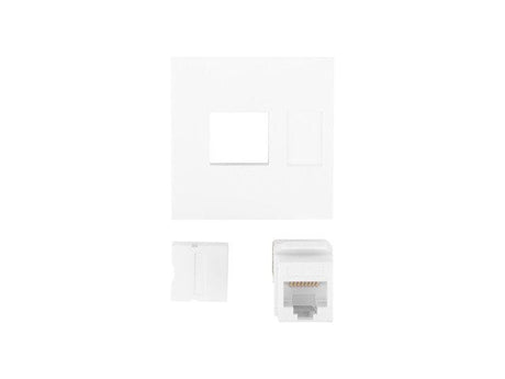 EAN 5901969423891 - Lanberg WS-4545-RJ45K-W placa de pared y cubierta de interruptor Blanco imagen 3