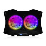 Soporte De Refrigeración Para Portátil Negro Modecom Cf18 Rgb Silent Fan