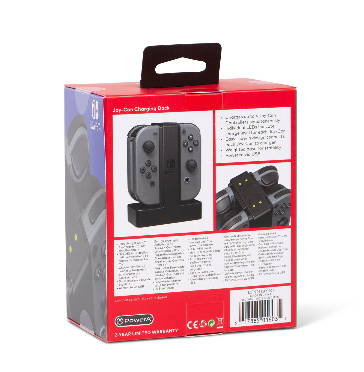 Estación De Carga Power A - 4 X Joy-Con - Nintendo Switch