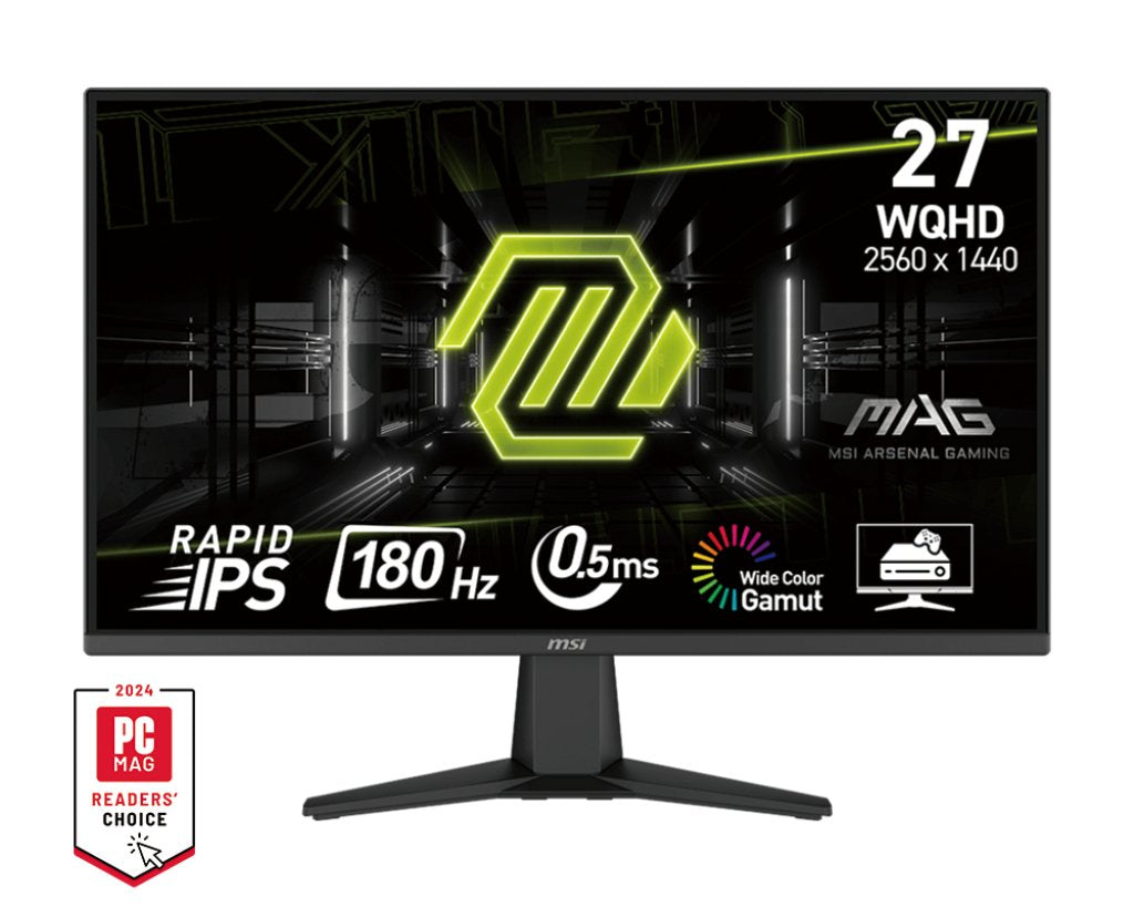 Msi Mag 275qf 27" Rapid Ips Wqhd 180hz 300cd M2 0.5ms 2xhdmi Dp