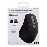 Ratón Inalámbrico Semi-Ergonómico T Nb Dual Connect Iclick (Negro)