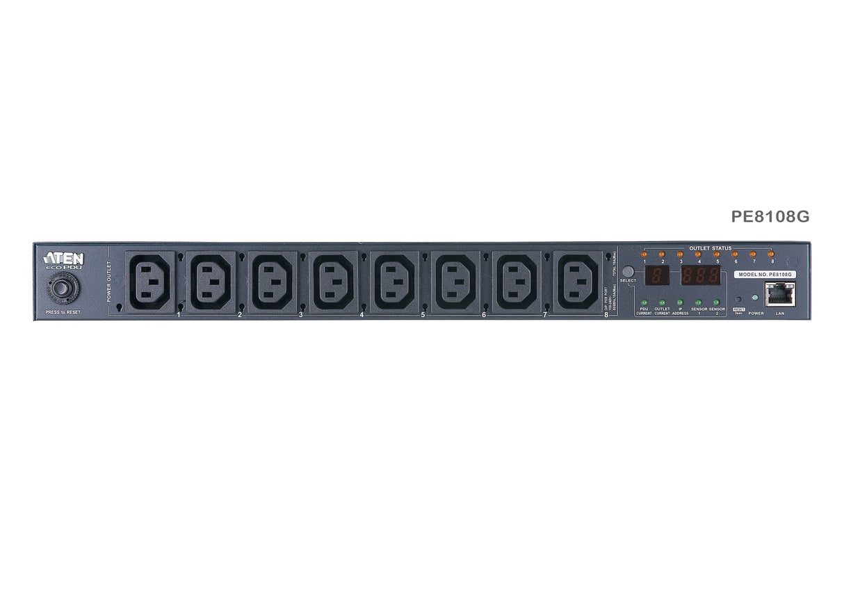 EAN 672792401077 - ATEN PE8108G-ATA-G unidad de distribución de energía (PDU) 8 salidas AC 1U Negro imagen 3