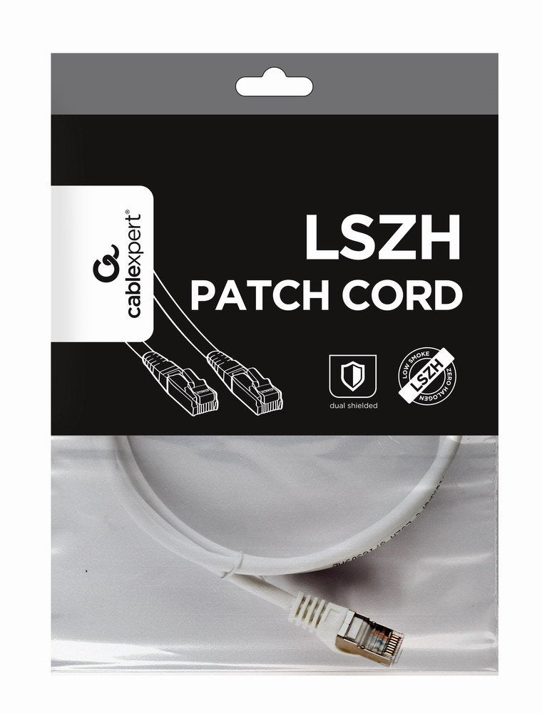 EAN 8716309118774 - Gembird PP6A-LSZHCU-W-1M cable de red Blanco Cat6a S/FTP (S-STP) imagen 1