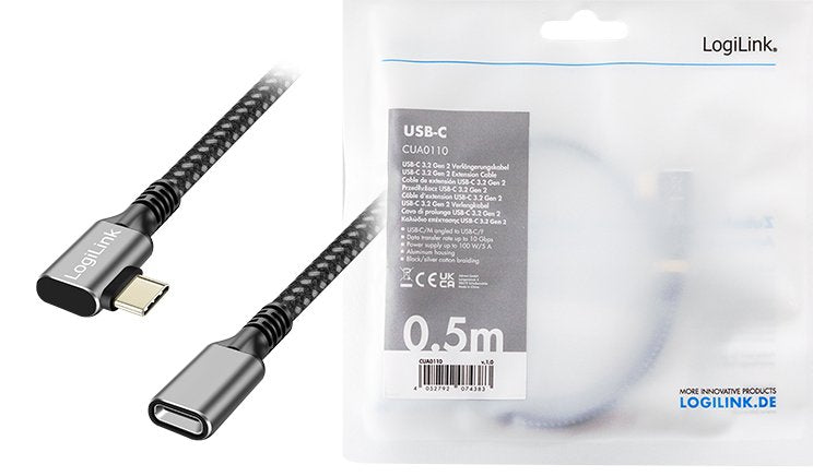 Kabel Usb3.2 Gen1 Typec Do Usb-C/F, Pd, 2m