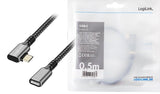 Kabel Usb3.2 Gen1 Typec Do Usb-C/F, Pd, 2m