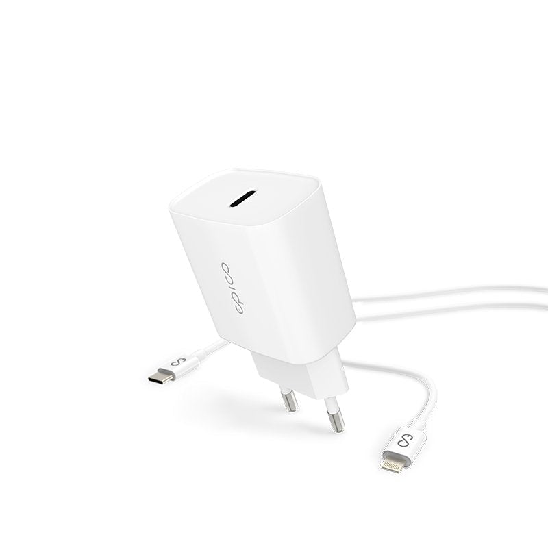 Epico Usb-C Power Ladegerät Con Mfi Lightning Cable 20w