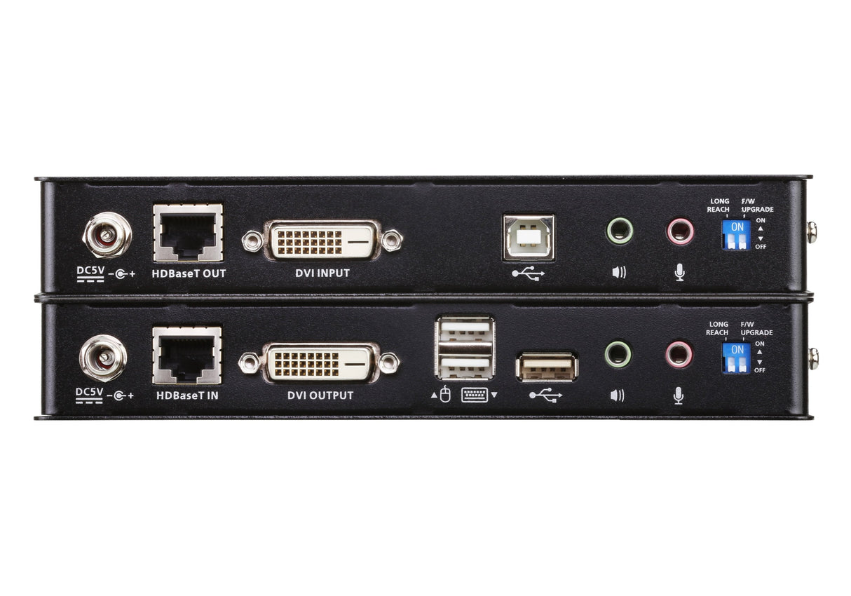 Aten Desktop Kvm Usb 2.0 Dvi Single Link Over 1 Cat Cable (1 Aten Ce620, Transmisor Y Receptor, Alámbrico, 100 M, Cat5e,Cat6,Cat6a, Negro, Metal