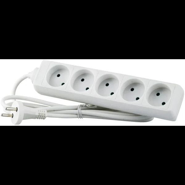 5-Way Danish Power Strip 5m 5-Way Danish Socket Power