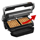 Parrilla Eléctrica Tefal Optigrill + Gc 716d Para Gofres 2000w)