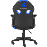 Silla Gamer Junior Conceptronic Eyota06b Color Negro Detalles En Azul Recubrimiento Pu De Alta Calidaddiseño Ergonomico