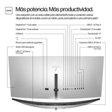 EAN 5715063531365 - HP Series 7 Pro 37.5 inch WQHD+ Thunderbolt 4 Monitor - 738pu pantalla para PC 95,2 cm (37.5") 3840 x 160 imagen 3