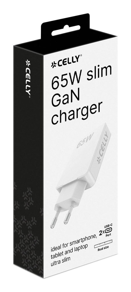 EAN 8021735220916 - Celly SLIMTC2C65WWH cargador de dispositivo móvil Portátil, Smartphone, Tableta Blanco Corriente alterna  imagen 5
