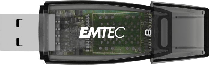 Pendrive Emtec Usb-Stick 8  Gb C410  Usb 2.0 Color Mix Black