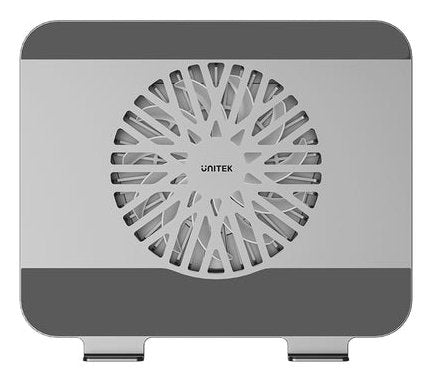 Unitek Ot1098agy01 Adjustable Laptop Stand With Detachable Cooling Fan Silver