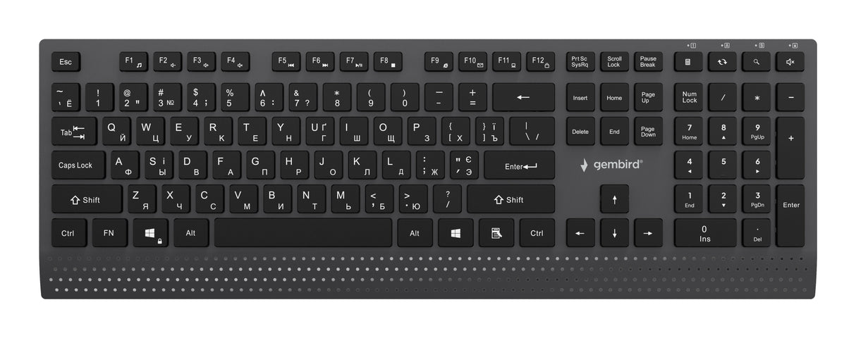 Keyboard Multimedia Usb Cyrill/Black Kb-Mch-06-Cyrl Gembird