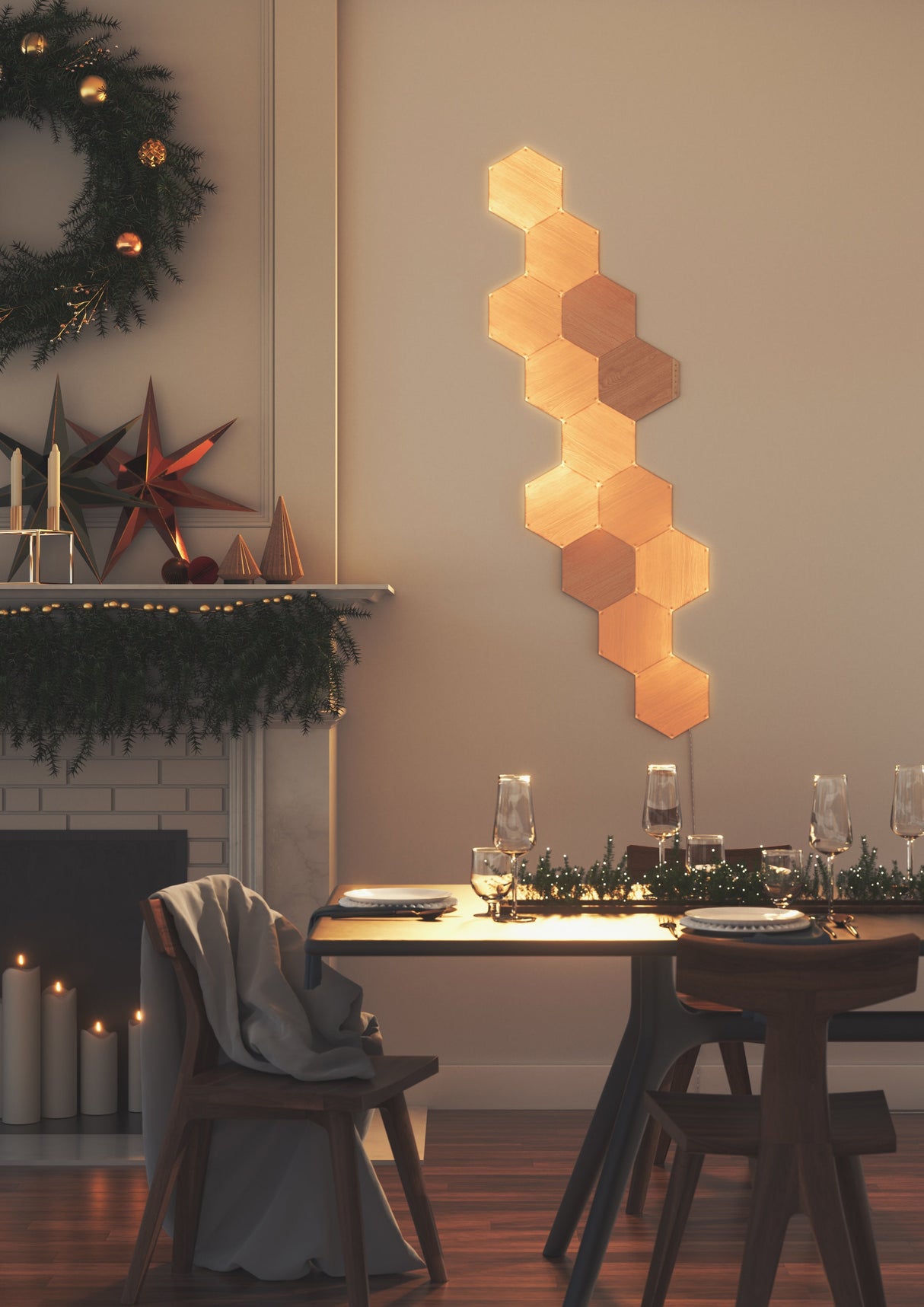 Panel Led Nanoleaf Elements Hexagons Starterkit 13pk