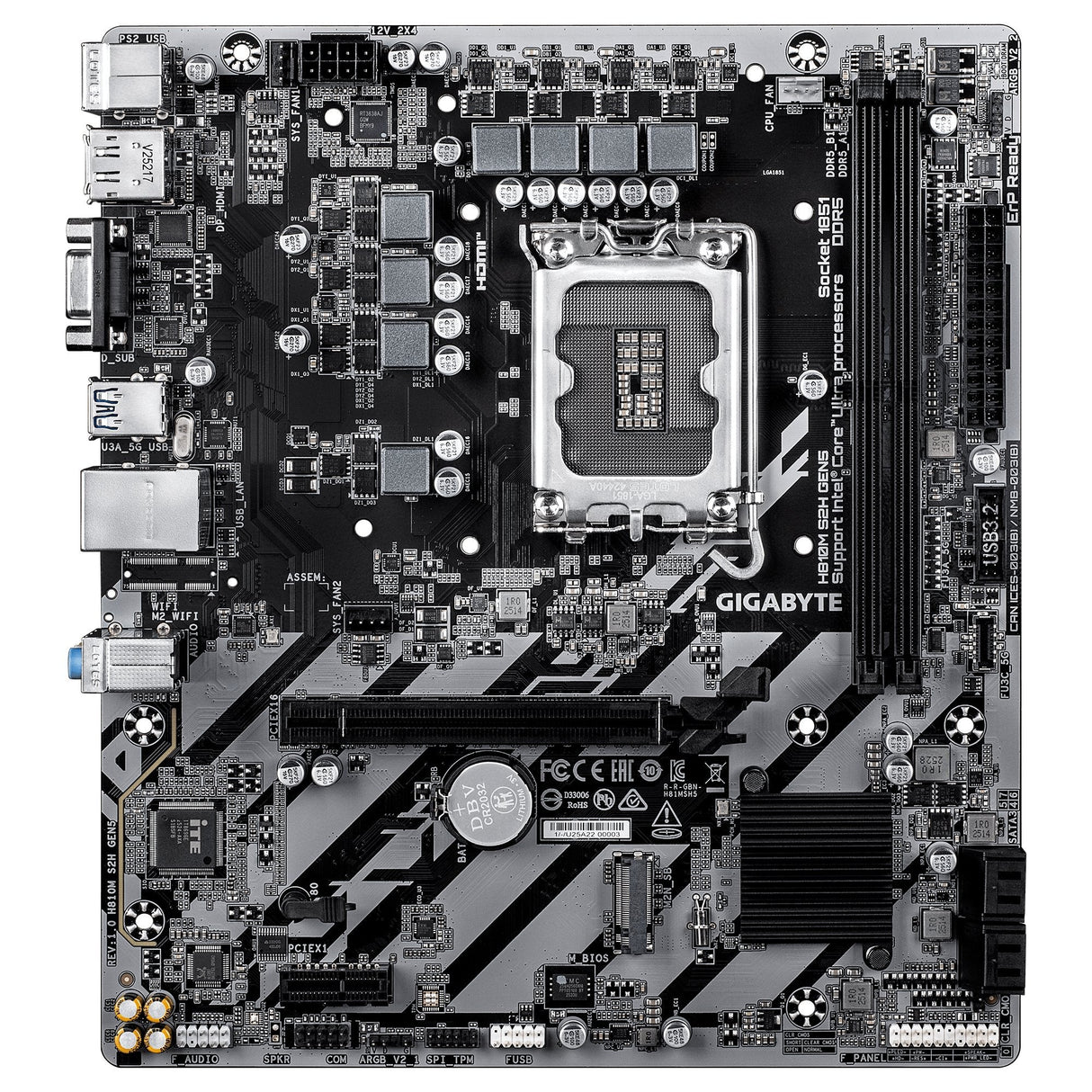 Placas Base Gigabyte H810m S2h Gen5 Lga1851 1xhdmi 1xdp