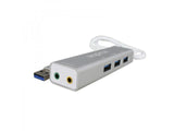 Approx Tarjeta Sonido Usb 5.1 + Hub Usb 3.0 3xusb3.0/Audio Entrada Y Salida