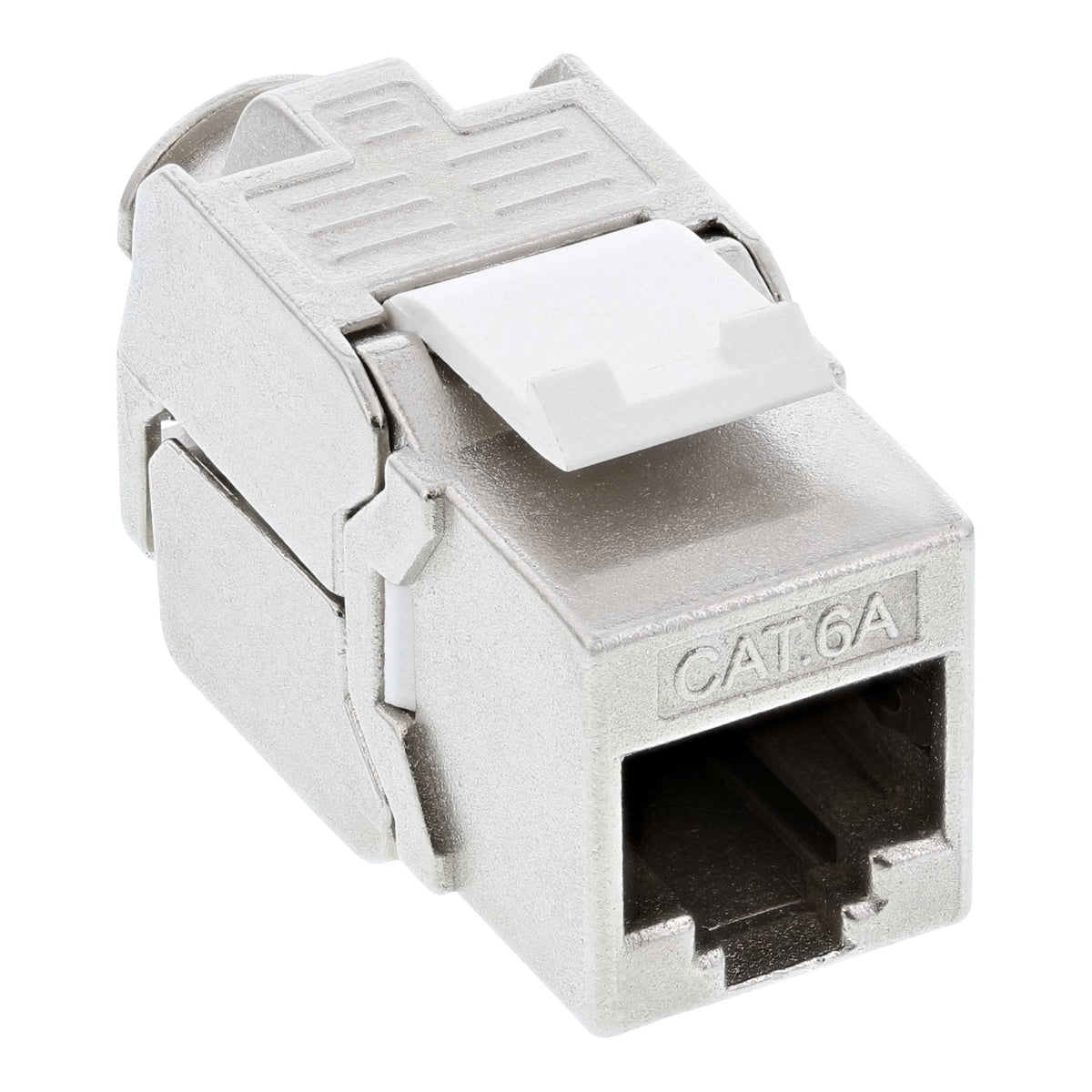 Caja Inline Cat.6a De Empotrar 2x Rj45 Blanco Ral9010