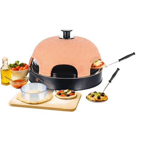 EAN 7333282000769 - Emerio PO-115984 fabricante de pizza y hornos 6 Pizza(s) 1200 W Negro, Naranja imagen 3