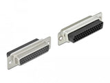 D-Sub Hd 44 Pin Crimp Buchse Zu 2 X Rj45 Buchse Mit Montagesatz Beige