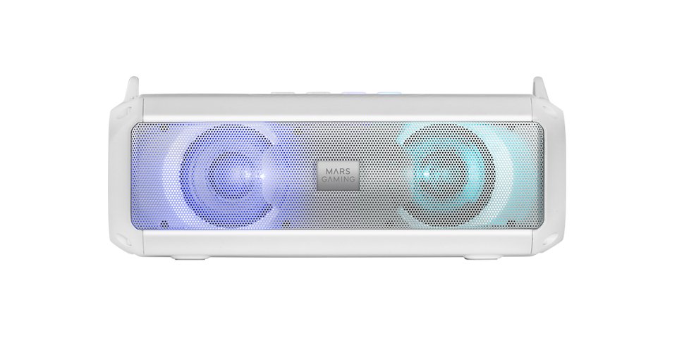 Altavoz Portátil Barra De Sonido Con Bluetooth Mars Gaming Msb-Xt 20w 2.0 Blanco