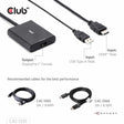 EAN 8719214472498 - CLUB3D CAC-1335 adaptador de cable de vídeo 1 m HDMI + USB DisplayPort imagen 1
