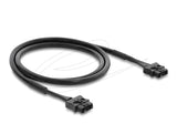 Delock Lwl Pof Kunststoff Servo Anschlusscable Stecker Zu Stecker Durchmesser 6,0 Mm 1 M Schwarz