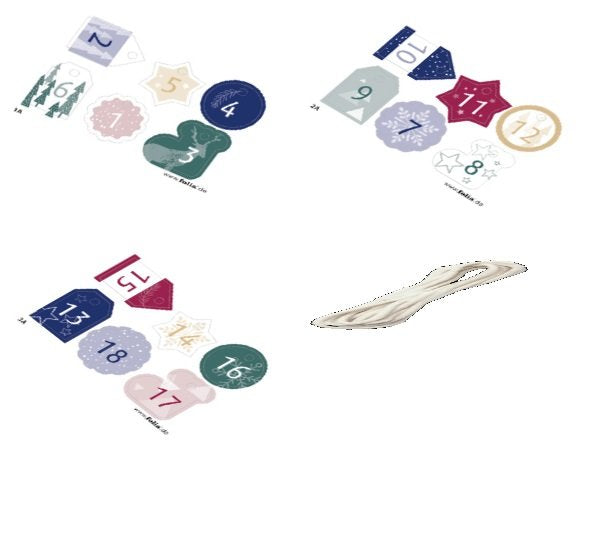 Folia Adventskalender Basic Natur
