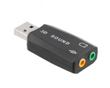 EAN 3303170075623 - T'nB ADAUSB51 cambiador de género para cable USB-A 2 x 3.5mm Negro imagen 2