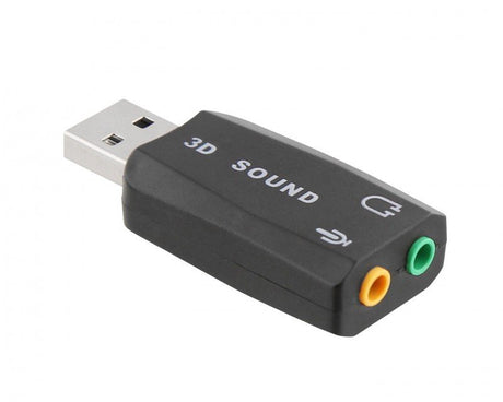 EAN 3303170075623 - T'nB ADAUSB51 cambiador de género para cable USB-A 2 x 3.5mm Negro imagen 2