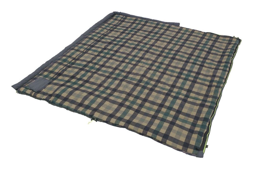 Saco De Dormir Outwell Camper Cremallera Izquierda Gris