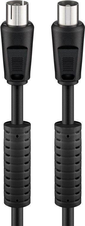 EAN 4040849507304 - Goobay 50730 cable coaxial 5 m Negro imagen 1