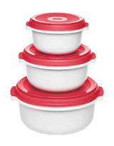 EAN 4009049461243 - EMSA 518999 recipiente de almacenar comida Rojo, Blanco 3 pieza(s) imagen 1