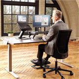 Fellowes Hana Soporte Para Portatil - Sistema De Muelle A Gas - Inclinacion Maxima 95º - 4 Puertos Usb - Base De Aluminio Y Plataforma De Madera - Hasta 29 Pulgadas - Color Negro
