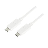 Logilink Cu0130 Cable Usb 0,5 M 3.2 Gen 2 (3.1 Gen 2) Usb C Blanco