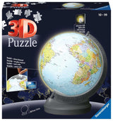 Globo Terráqueo Rompecabezas 3d De Ravensburger Con Luz 11549