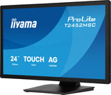 Iiyama Prolite T2452msc-B2ag (60.5 Cm (24 Zoll), Negro (Matt), Fhd, Ips, Touchscreen, Hdmi, Dp, Entspiegelung, 120hz Panel) T2452msc-B2ag