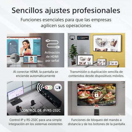 EAN 4548736156265 - Sony FW-50EZ20L pantalla de señalización Pantalla plana para señalización digital 127 cm (50") LED Wifi 3 imagen 2