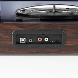 Nedis Tocadiscos 33  45  78 Rpm  18 W Conversión A Mp3  Abs  Mdf  Marrón