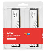 Memoria  Adata 16 Gb Ddr5-5600 2x 8 Gb  Kit Dual, Ram Blanca, Ax5u5600c468g-Dtlabwh, Xpg Lancer Blade, Intel Xmp, Amd Expo Ax5u5600c468g-Dtlabwh