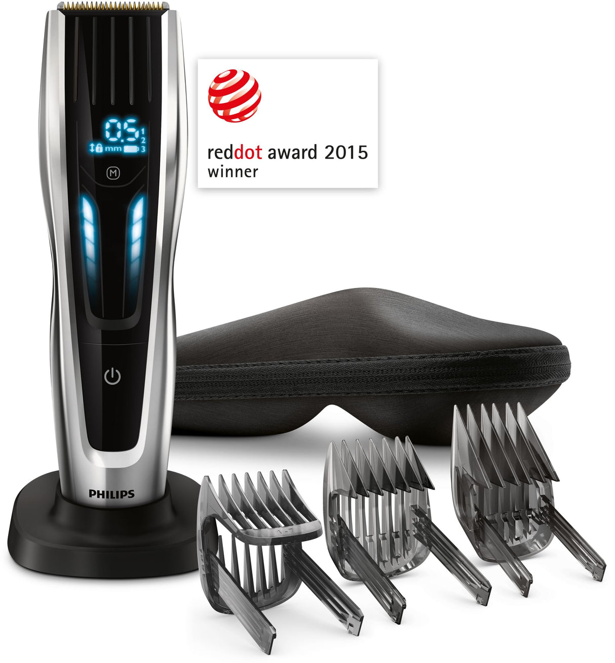 EAN 8710103724759 - Philips HAIRCLIPPER Series 9000 HC9450/20 cortadora de pelo y maquinilla Negro, Plata 400 Ión de litio imagen 1