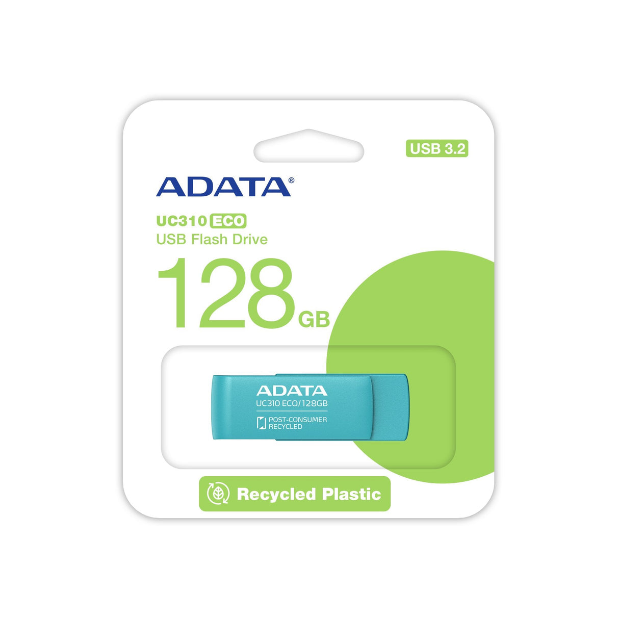 EAN 4711085942029 - ADATA UC310 ECO unidad flash USB 128 GB USB tipo A 3.2 Gen 1 (3.1 Gen 1) Verde imagen 1
