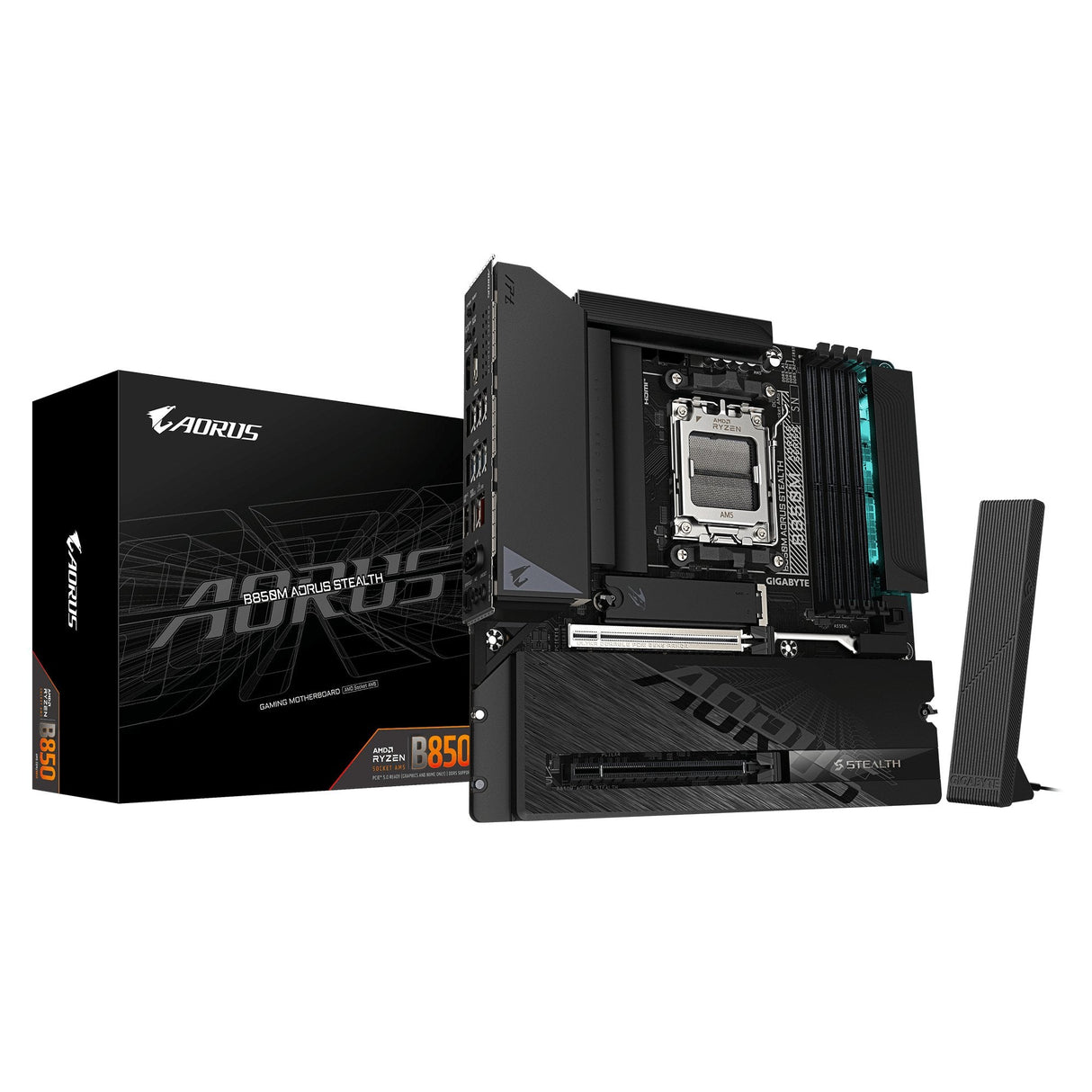 Gigabyte B850m Aorus Stealth Am5 4xddr5 Hdmi Dp 3xm.2