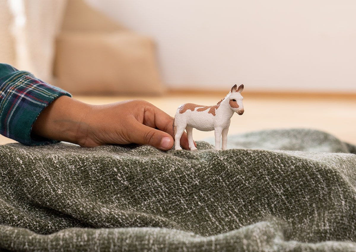 Figura  Schleich Farm World Burro Americano, Manchado, 13961