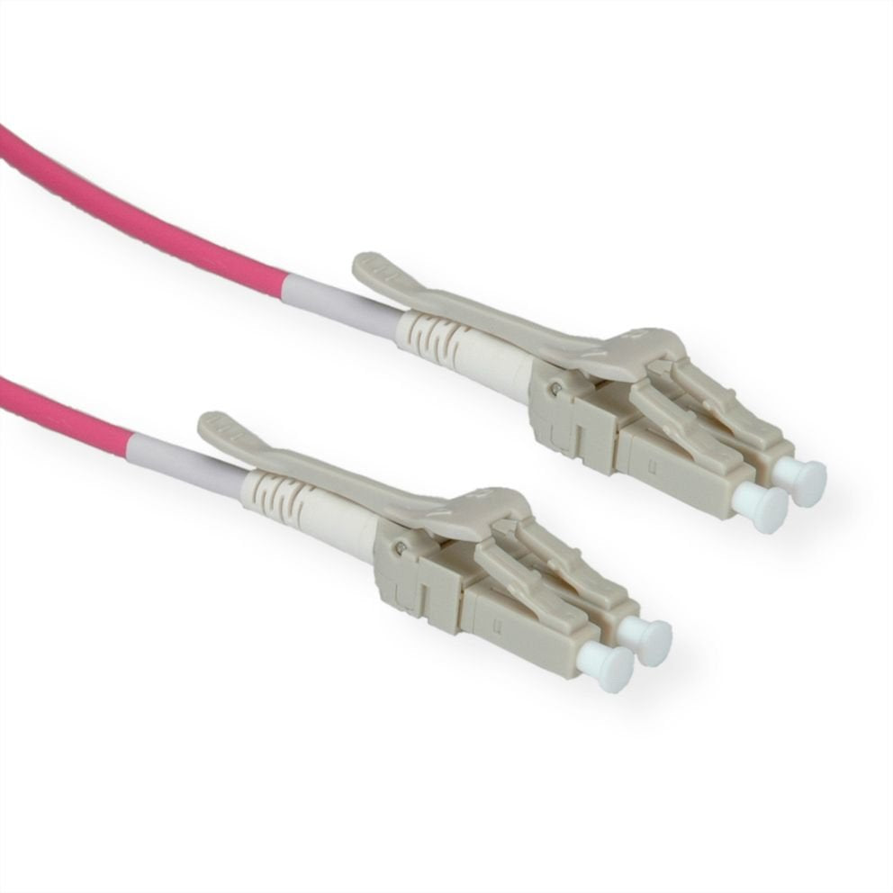 Roline Lwl-Cable 50 125m Om4, Lc Lc, Low-Loss-Stecker, Violett, 7 M