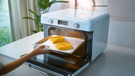 EAN 8017709333874 - Smeg COF01PBEU horno de vapor Pequeño Azul Botones, Giratorio imagen 28