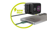 Mobile Origin 65w Gan Charger Pw3 Usb-C Ret. Cable 65cm+Usb-A
